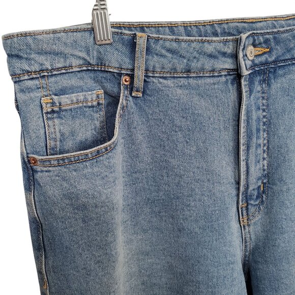 Old Navy Women Sz 16 Jeans Extra High Rise Wide Leg Denim Secret Smooth Pockets - Picture 4 of 10